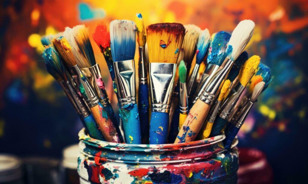ابزارها و وسایل نقاشی حرفه ای