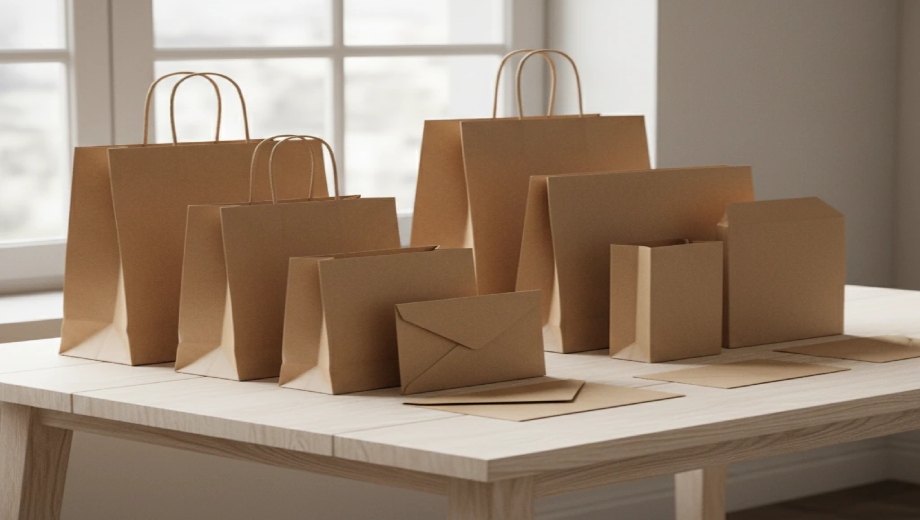 خرید ساک و پاکت کرافت تبلیغاتی شیک و مقاوم برای برندها و فروشگاه‌ها