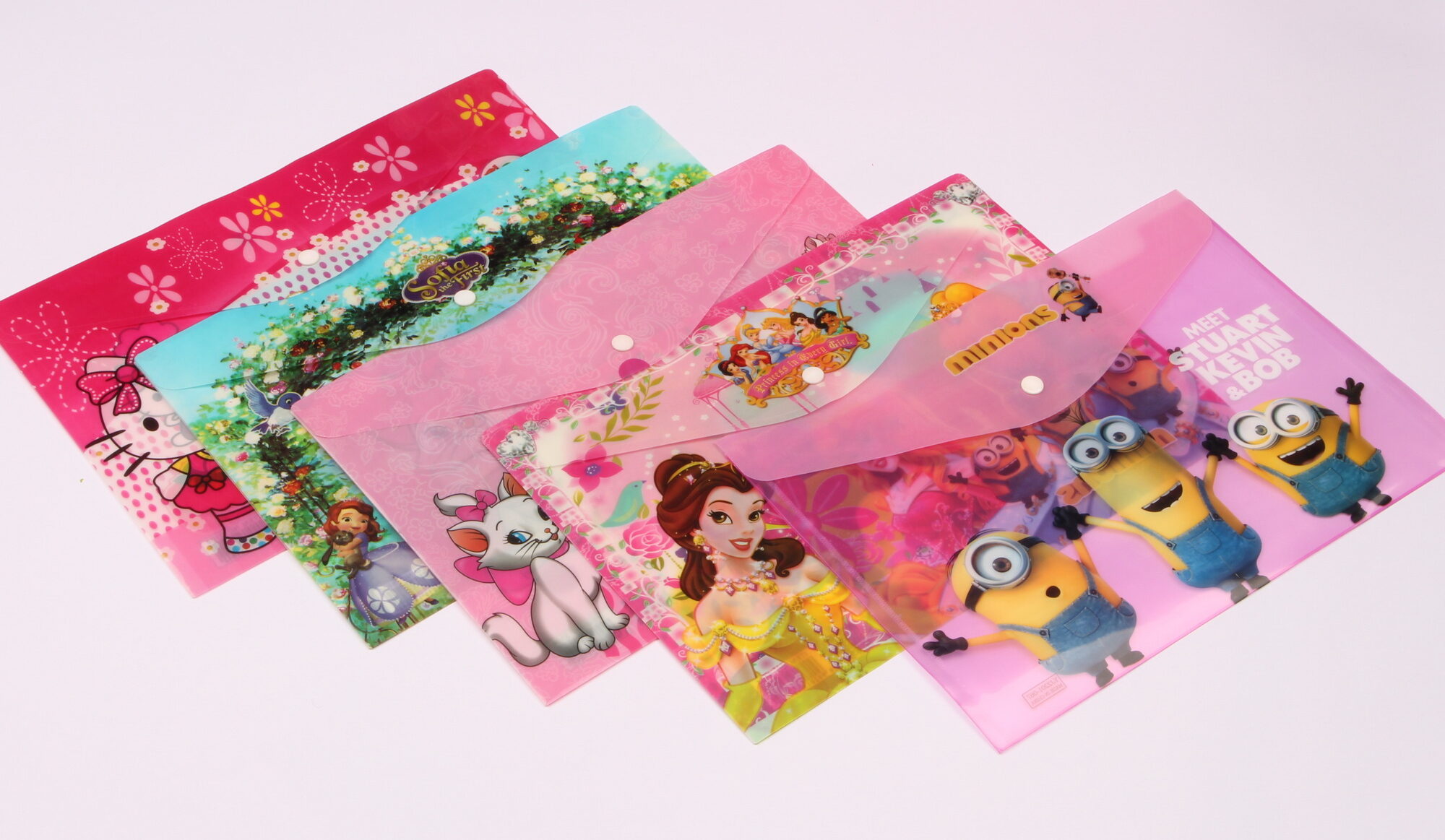 انواع پوشه دکمه دار فانتزی دخترانه