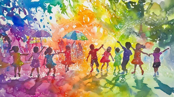 تقویت خلاقیت با نقاشی آبرنگ برای کودکان