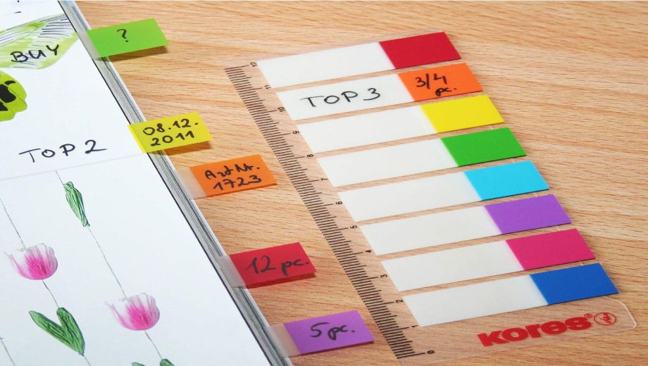 لوازم خبرنگاری ایندکس 8 رنگ