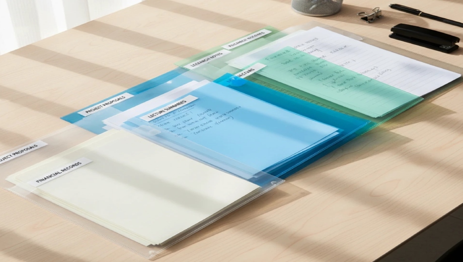 نظمدهی ابزار مطالعه با پوشه