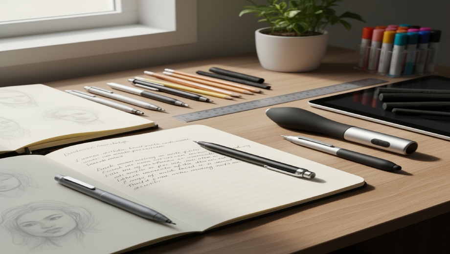 راهنمای کامل انتخاب نوشت‌افزار ارگونومیک برای دانش‌آموزان و هنرمندان