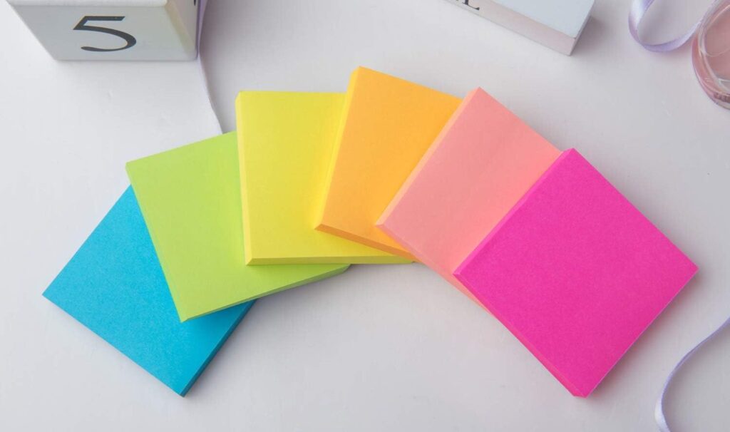 قیمت کاغذ یادداشت رنگی